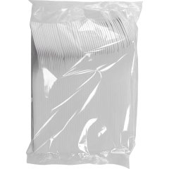 Ложка одноразовая столовая белая ПП 165 мм 2800 шт/кор