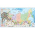 Карта настенная 'Железные дороги России и сопр.гос'1:3млн.2,90х1,61м,КН129