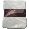 Плед микрофибра Luscan, молочный 150x200