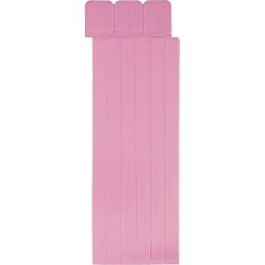 Закладки самоклеящиеся для книг, прямые,наб.6 шт,350мкм,светло-роз,2921-121