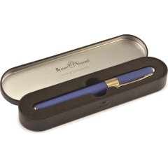 Ручка шариковая MONACO 0.5мм,син,корп.тем-син/футляр черный 20-0125/607