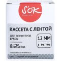 Картридж S'OK C53S654015 (LK4TBW) цв.лент:проз,шрифт черн.12мм/8м пов.клей