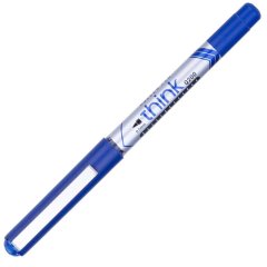 Роллер Deli Think, шарик 0,5 мм, линия 0,35 мм, синий EQ20030