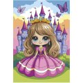 Картина по номерам на холсте 20x30 см Маленькая принцесса Рхд-046