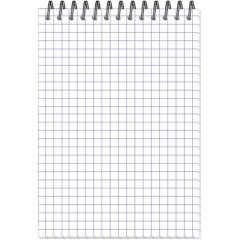 Блокнот А6,80л,кл,греб,карт.обл+УФ-лак Attache Selection FluidСеро-Голуб