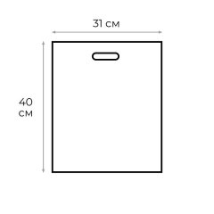 Пакет с вырубной ручкой 31х40 (60) глянец Цветы/микс 50 шт/уп