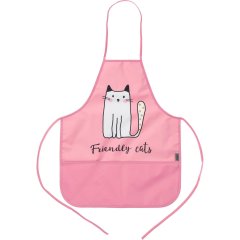 Фартук для труда Комус КлассFriendly cats карман,нарукв,490x390мм,ФН61-20-2