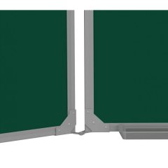 Доска меловая - магнитная зеленая Attache 100х300 2-створ