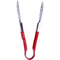 Щипцы универсальные 24 см. нерж. красная ручка MGsteel /1/120/  45953