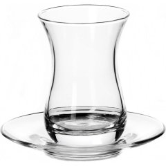 Набор чайный стакан с блюдцем 160 мл (ЧАЙ И КОФЕ) 6 персон