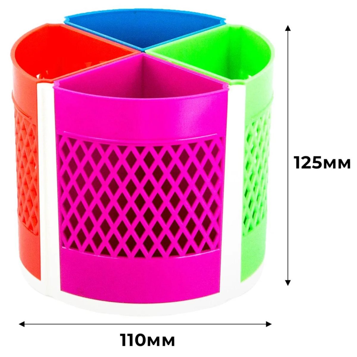 Подставка-органайзер д/канц.мелочей Attache fantasy 8отд вращающ ассорти