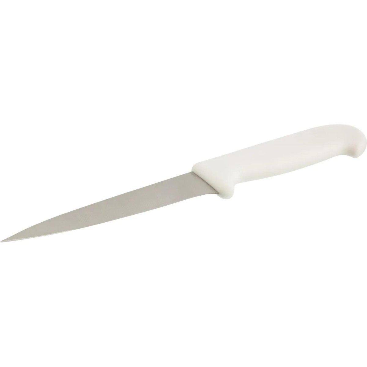 Нож разделочный  лез 150 мм  толщ 2 мм  3Cr13  белая пластиковая ручка