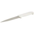 Нож разделочный  лез 150 мм  толщ 2 мм  3Cr13  белая пластиковая ручка