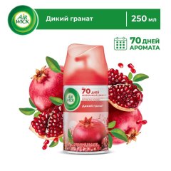 Баллон сменный для автоосвежителя Air Wick Дикий гранат, 250мл