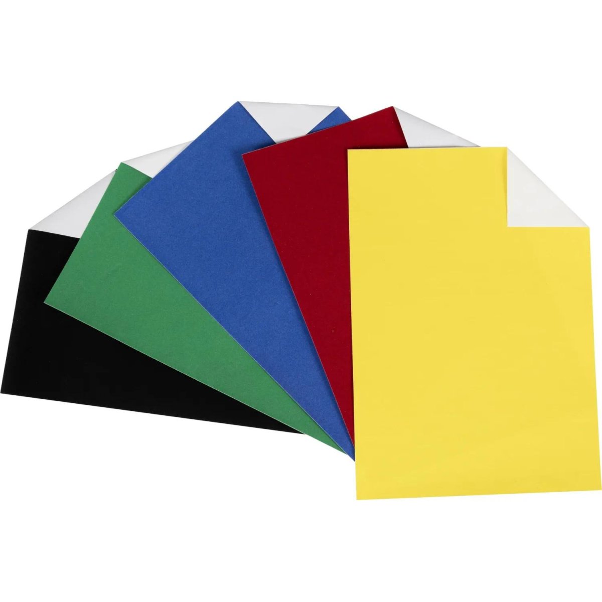 Бумага цветная набор №11 барх.бумаги самокл. а4 5л. 5 цв.  11-405-35