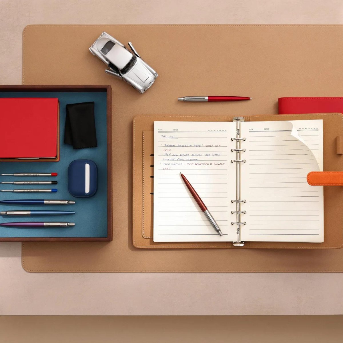 Ручка шариковая Parker Jotter Kensington Red CT 1мм,кн,син,под.кор,1953187