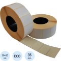 Термоэтикетки ЭКО 30x20, 1000 шт/рул, вт. 40, 35 рул/уп