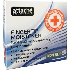 Подушка для смачивания пальцев гелевая Attache Selection усил. антибакт. эф
