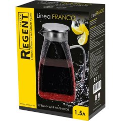 Кувшин 1,5л с фильтр-пробкой Linea FRANCO 93-FR-BR-15-1500