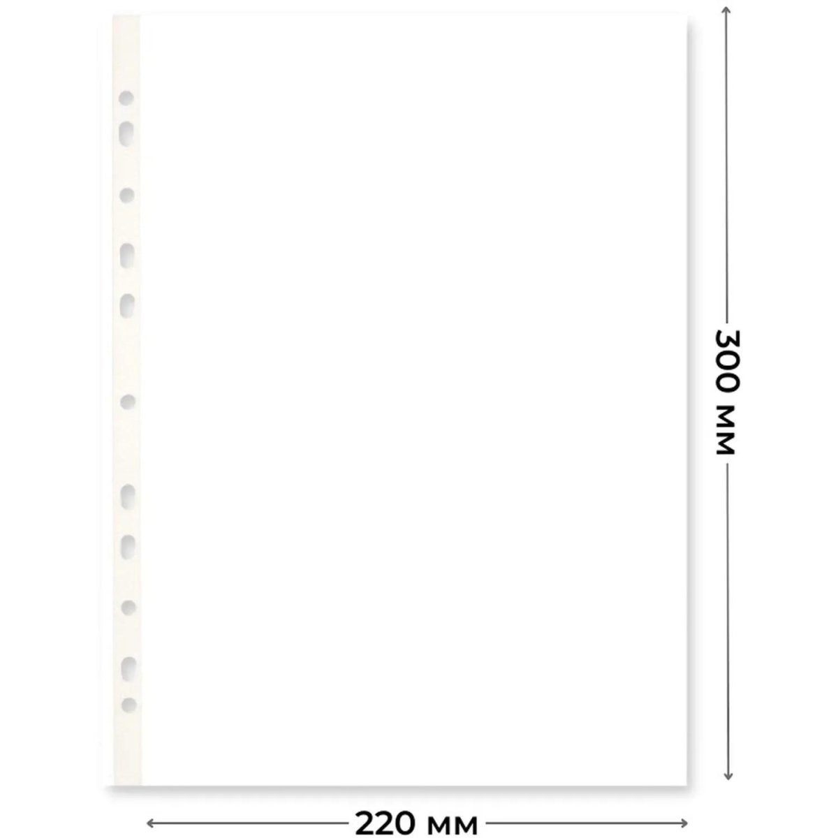 Файл-вкладыш А4, 40мкм, рифленые     100 шт/уп, Китай