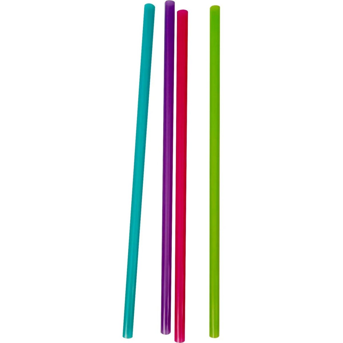 Трубочка для коктейлей прямая 240мм,d8 мм,цвет в асс.,пласт.,250шт/уп
