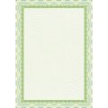 Сертификат-бумага А4 Attache 50 шт/уп зеленая рамка спираль ID6