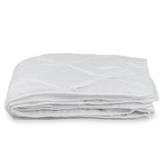 Наматрасник Luscan 90х200 стеганый, с резинкой по углам, 80г/м2, белый