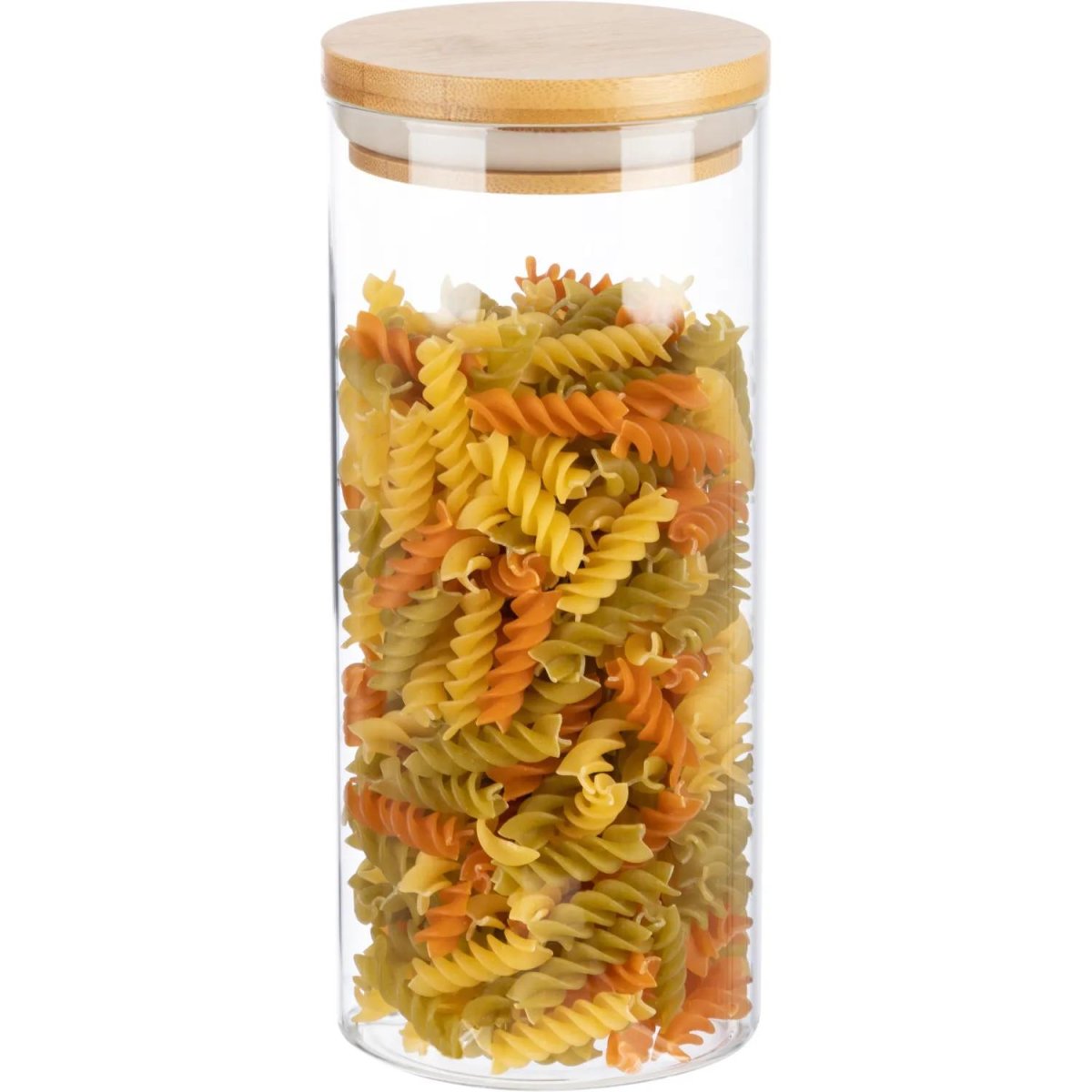 Банка стеклянная для сыпучих продуктов с крышкой BAMBU, 1,3 л