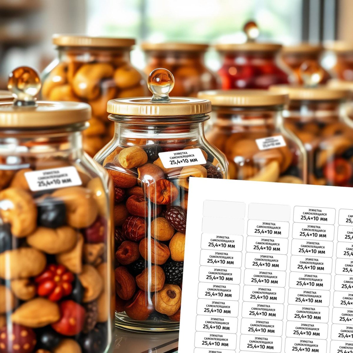 Этикетки самоклеящиеся  удаляемые25.4х10мм.189шт на лис А4,25л