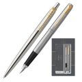 Набор пишущих принадл. PARKER Jotter Stainless Steel GT шар.руч+перо2093257