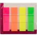 Клейкие закладки пласт. 4цв.по 20л. 12ммх45 Attache диспенсер
