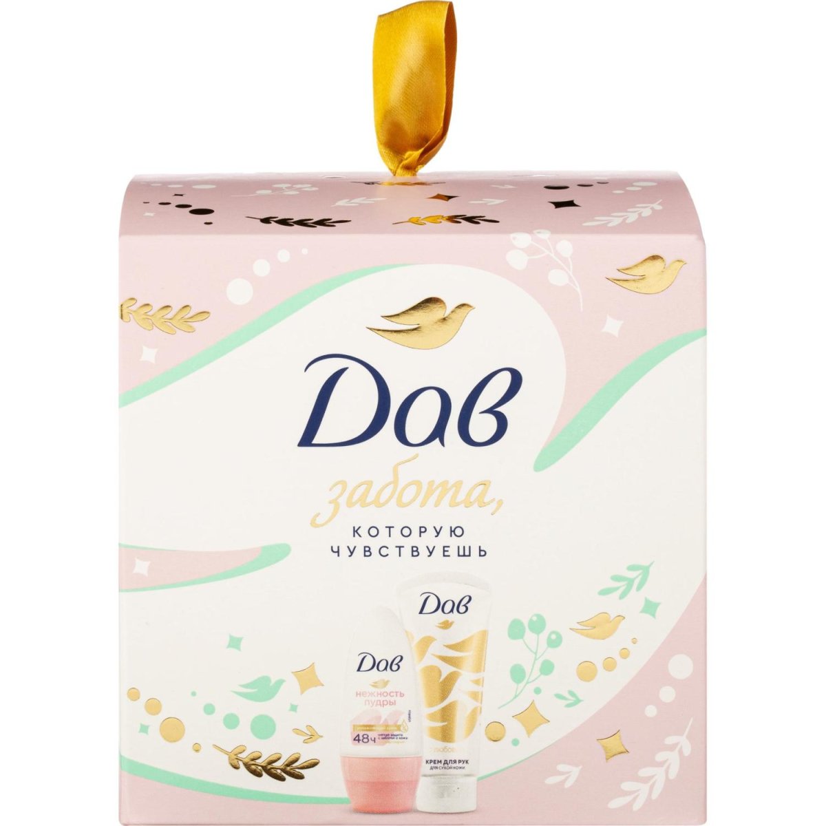 Подарочный набор Дав женский крем для рук и дезодорант шариковый