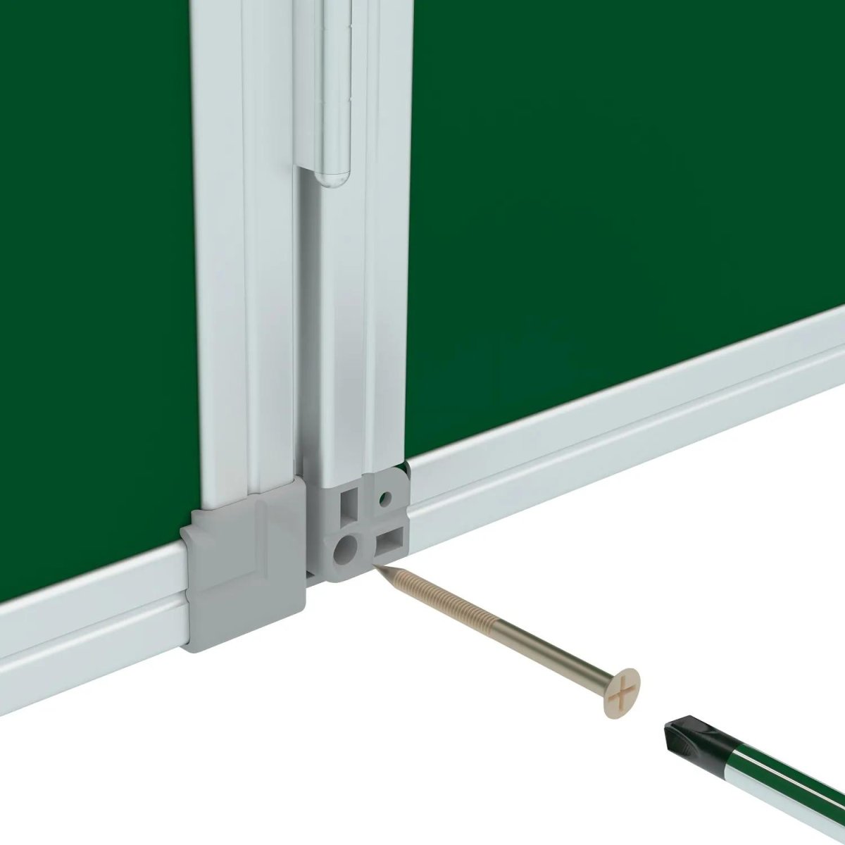 Доска магнитно-меловая Attache 2-х секционная без разлиновки