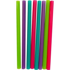 Трубочка для коктейлей прямая 210мм, d12 мм, цвет в ассорт., 250шт/уп