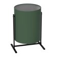 Урна стальная  уличная , разборная УРТ 25 зеленая