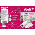 Салфетки хозяйственные YORK соты спанлейс 40г/м2, 22,5х25см, 100шт/рул