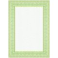 Сертификат-бумага с рамкой А4 зеленая волна 140 г/кв.м 20 шт/уп КЖ-1794/4уп