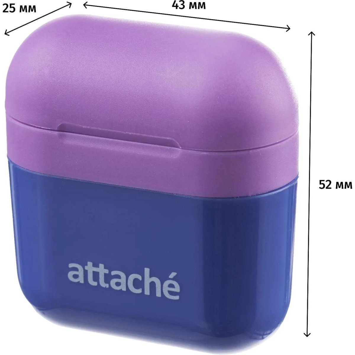 Точилка ручная Attache, 2 отв., с конт