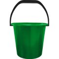 Ведро 10 л хозяйственное пластиковое зеленое