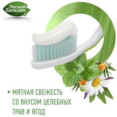 Зубная паста ЛЕСНОЙ БАЛЬЗАМ С ЭКСТРАКТОМ РОМАШКИ И МАСЛОМ ОБЛЕПИХИ, 75МЛ