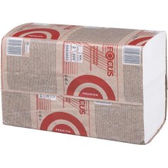 Полотенца бумажные д/дисп. FOCUS Premium Z-сл 2 сл 24х20см 200л/12пач/уп