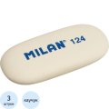 Ластик каучук Milan 124, 3 штуки в блистере (BMM9203)