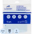 Салфетки хозяйственные Luscan Prof с абразив 300г/м2,30х30см, синяя, 5шт/уп