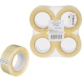 Клейкая лента упаковочная 48мм х 132м, прозрачный, 50мкм, 4 шт/уп