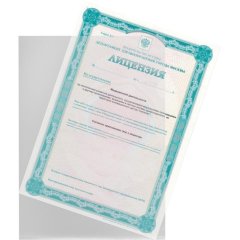 Папка уголок 100мкм OfficeSET прозрачный, 100шт/уп