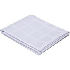 Скатерть Luscan Журавинка 145х180см (88%ПЭ, 12%хлопок) рис квадрат, белый