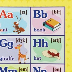 Плакат (наб)  Английский язык. Начальная школа А4 КОМ-120