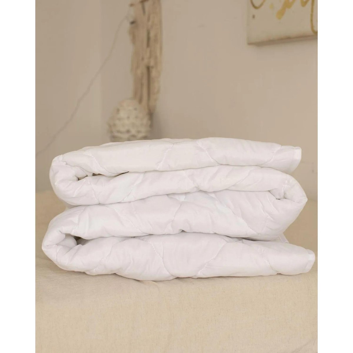 Одеяло 140х205 стег, кант, 200-250гр/м2 (холлоф/микроф),бел,10шт/уп