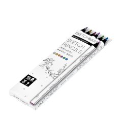 Карандаши цветные СКЕТЧ-КАРАН.SKETCH&ART,УТОЛЩ,4ММ,МЕТАЛЛИК,6 ЦВ,30-0118/01