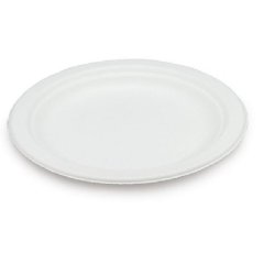 Тарелка одноразовая биоразлагаемая D=230 мм, 50шт/уп (137880)